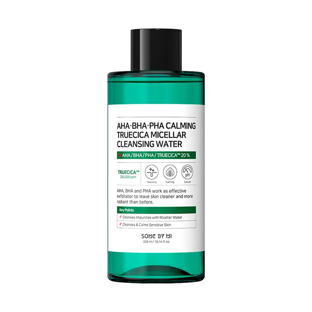 AHA BHA PHA Calming Truecica Micellar Cleansing Water