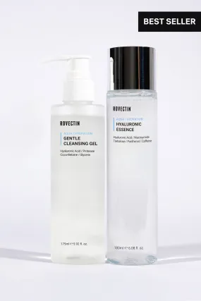 Aqua Cleansing Gel & Hyaluronic Essence Set
