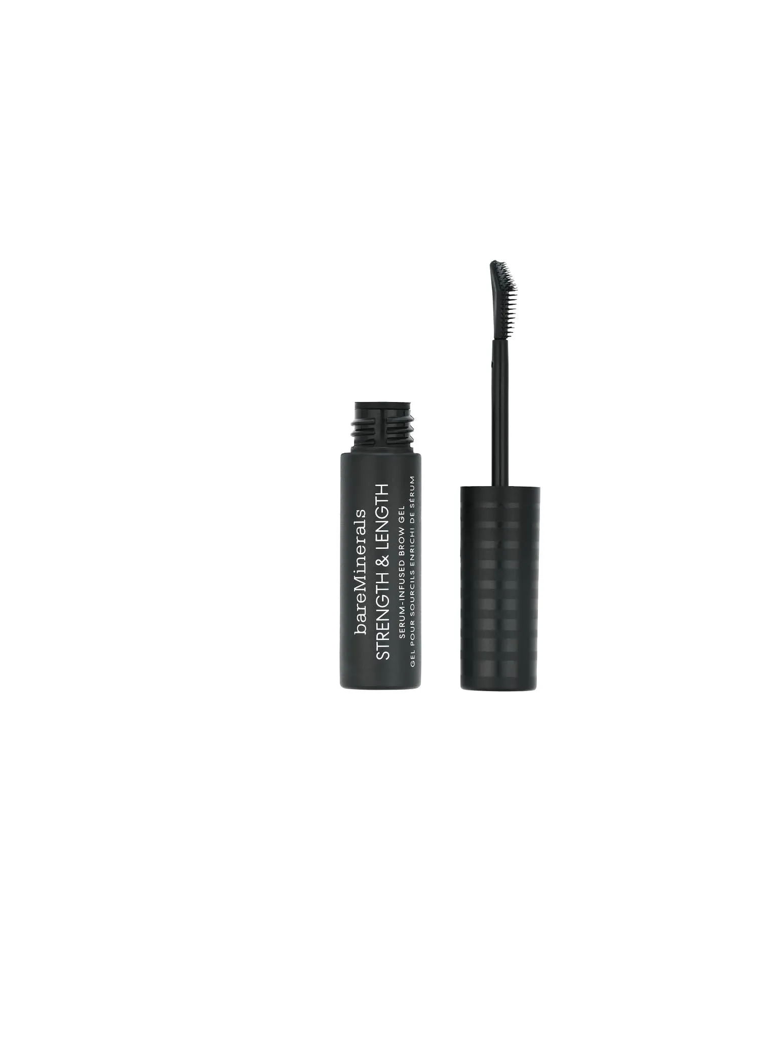 bareMinerals Strength & Length Serum-Infused Brow Gel, Brow Gel Infused with Plant-Based Strengthening Serum, Tints, Shapes   Defines Eyebrows, Vegan
