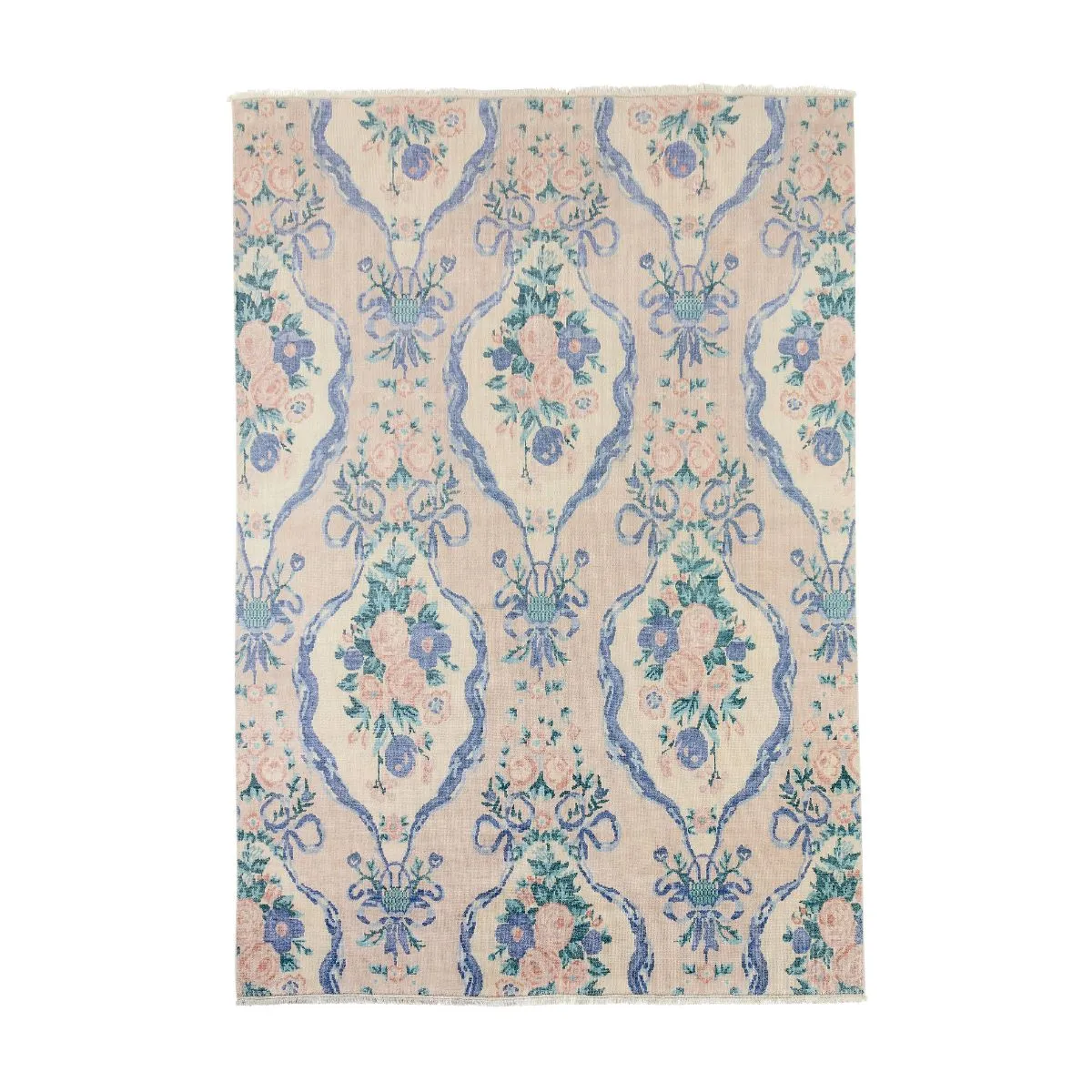 Baroque Bouquet Rug in Tea Rose