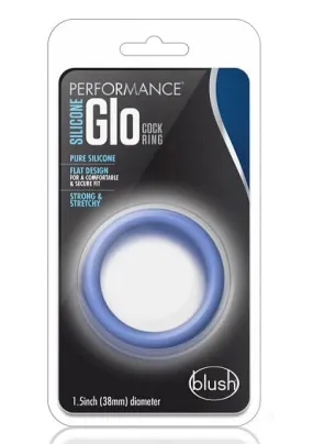 Blush Performance Blue Glow Silicone Glo Cock Ring