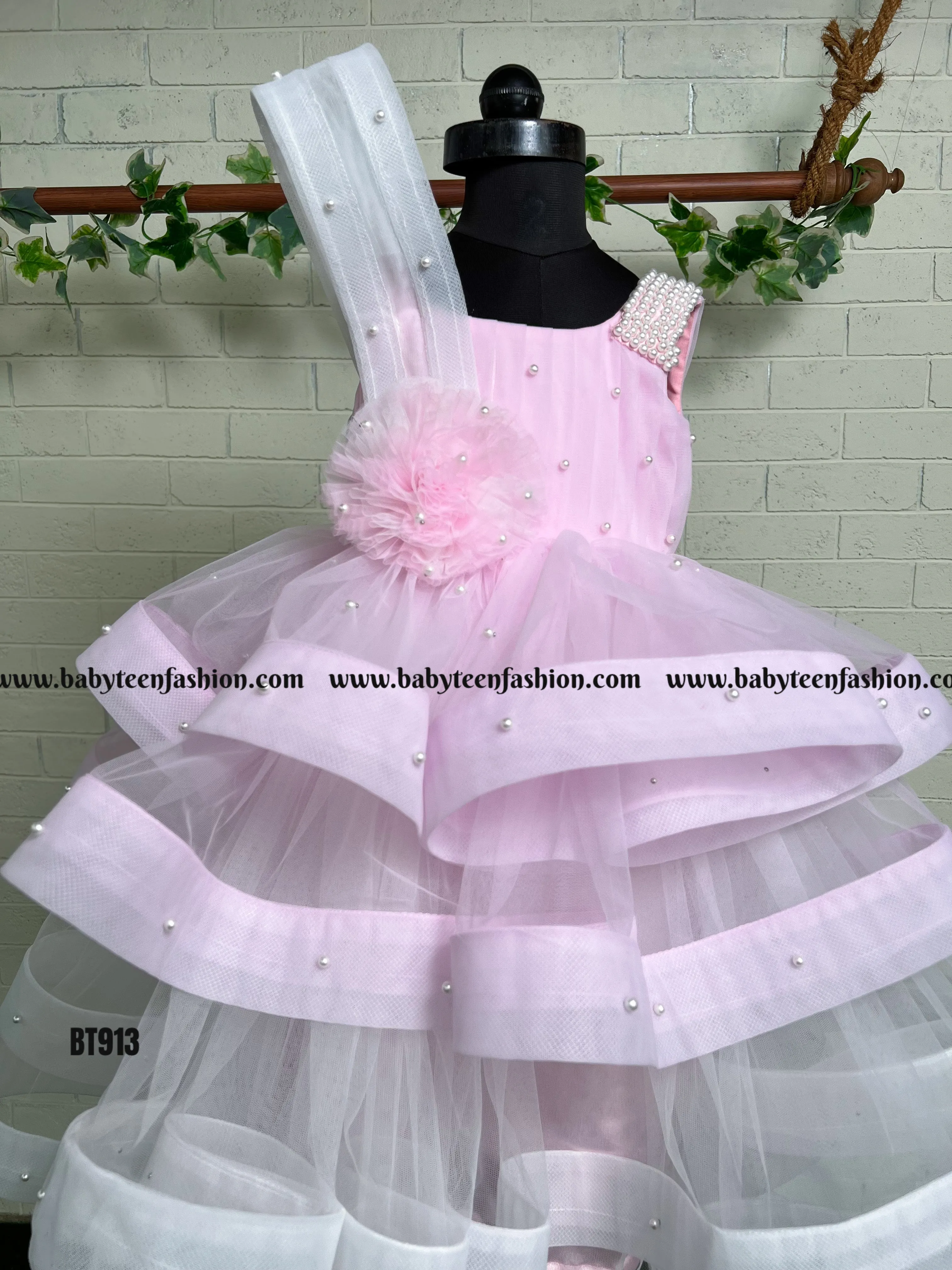 BT913 Blush Petal Princess Dress