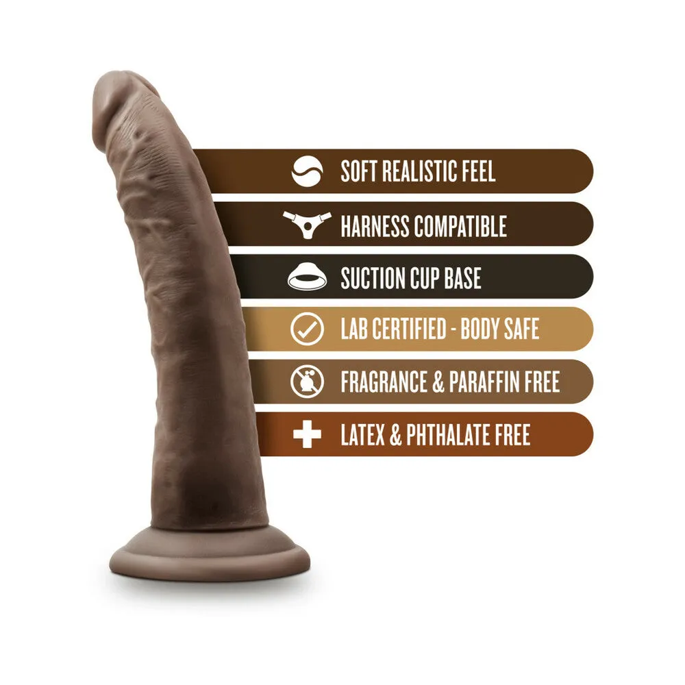 Dr. Skin Realistic 7 in. Dildo Brown