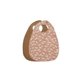 Konges Slojd Dinner Bibs - Unicorn Blush   Toasted Coconut - 2 Pack