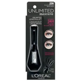 L'OREAL - Unlimited Lash Lifting and Lengthening Washable Mascara Black Brown - 0.24 fl oz (7.0 ml)