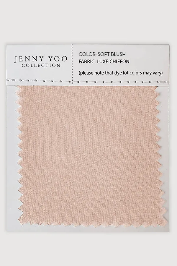 Luxe Chiffon Swatch Card - Soft Blush