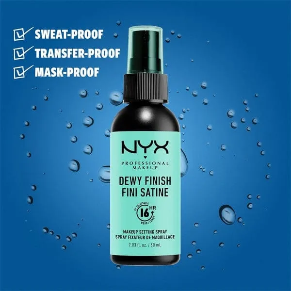 NYX PROFESSIONAL Makeup Setting Spray(2.03oz) - Dewy Finish - (C)