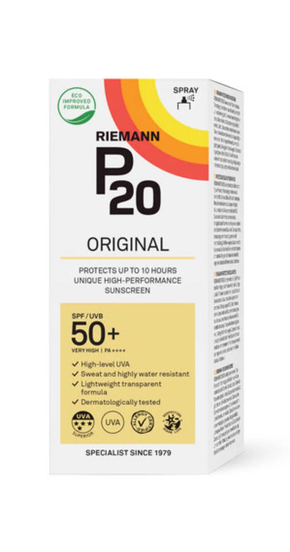 P20 Original Spray SPF 50  175ml