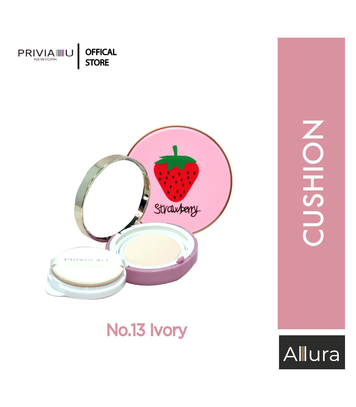 PRIVIA Strawberry Crush Pop Cushion (Refill Included) 23g