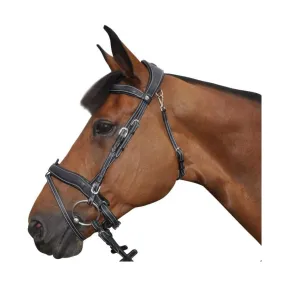 Privilege Equitation Flags & Cup Comfort Combine Flash Bridle Havana