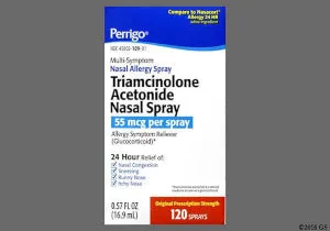 Triamcinolone Acetonide Allergy Nasal Spray, 120 Sprays (Generic Nasacort)
