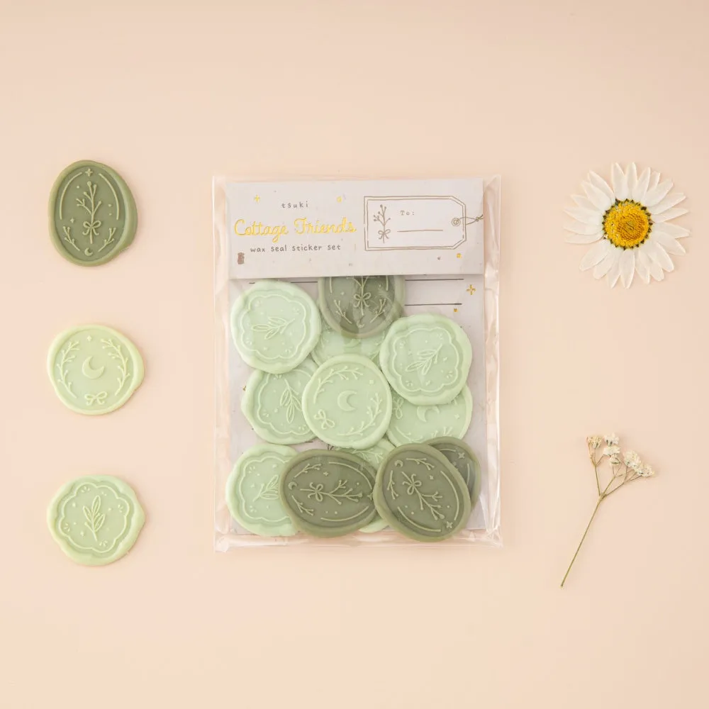 Tsuki ‘Cottage Friends’ Wax Seal Sticker Set ☾