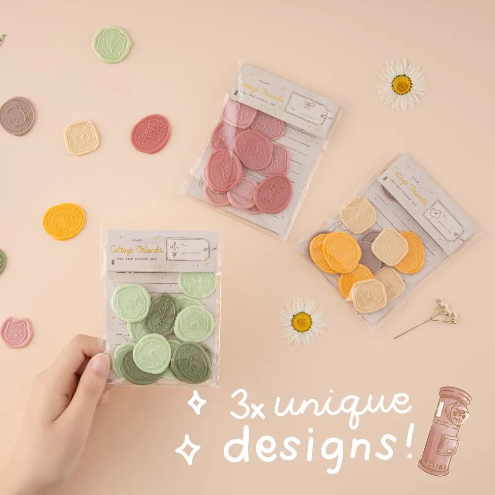 Tsuki ‘Cottage Friends’ Wax Seal Sticker Set ☾