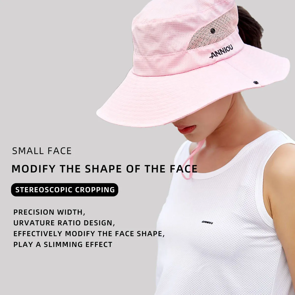 UV Protection Summer Mesh Bucket Hat